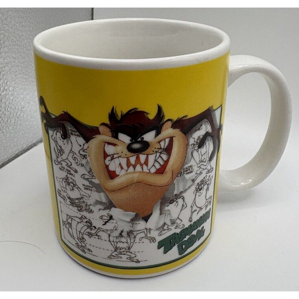 Warner Brothers Studio Vintage 1995 Taz the Tasmanian Devil Coffee Mug 12oz - Picture 1 of 6